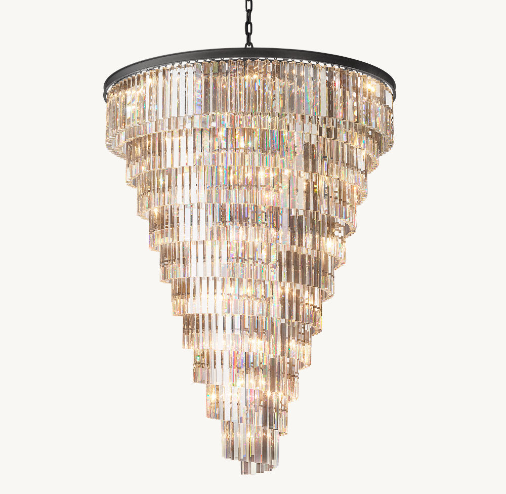 Aurelian K9 Crystal Spiral Chandelier