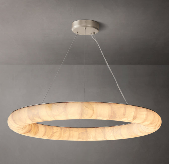 Aureline Calcite Halo LED Chandelier