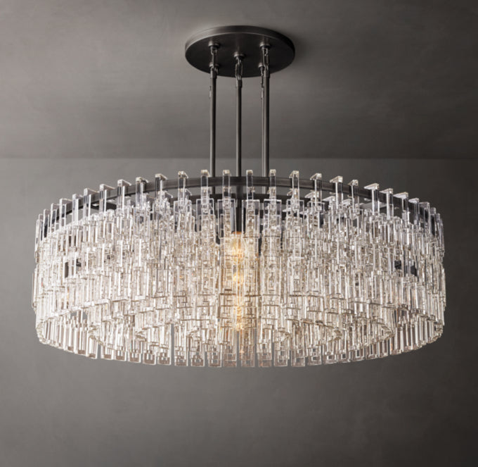 Celestara Linked Crystal Ring Chandelier