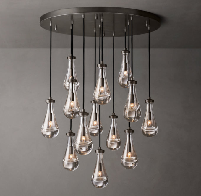 Deluge Artisan Glass Drop Chandelier