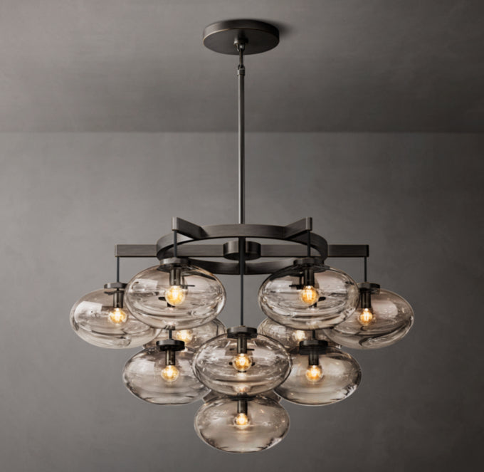 Elysian Blown Glass Globe Chandelier