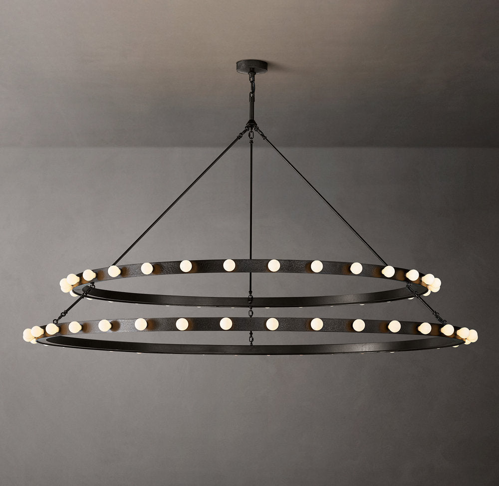 Embercrest Double Halo LED Chandelier