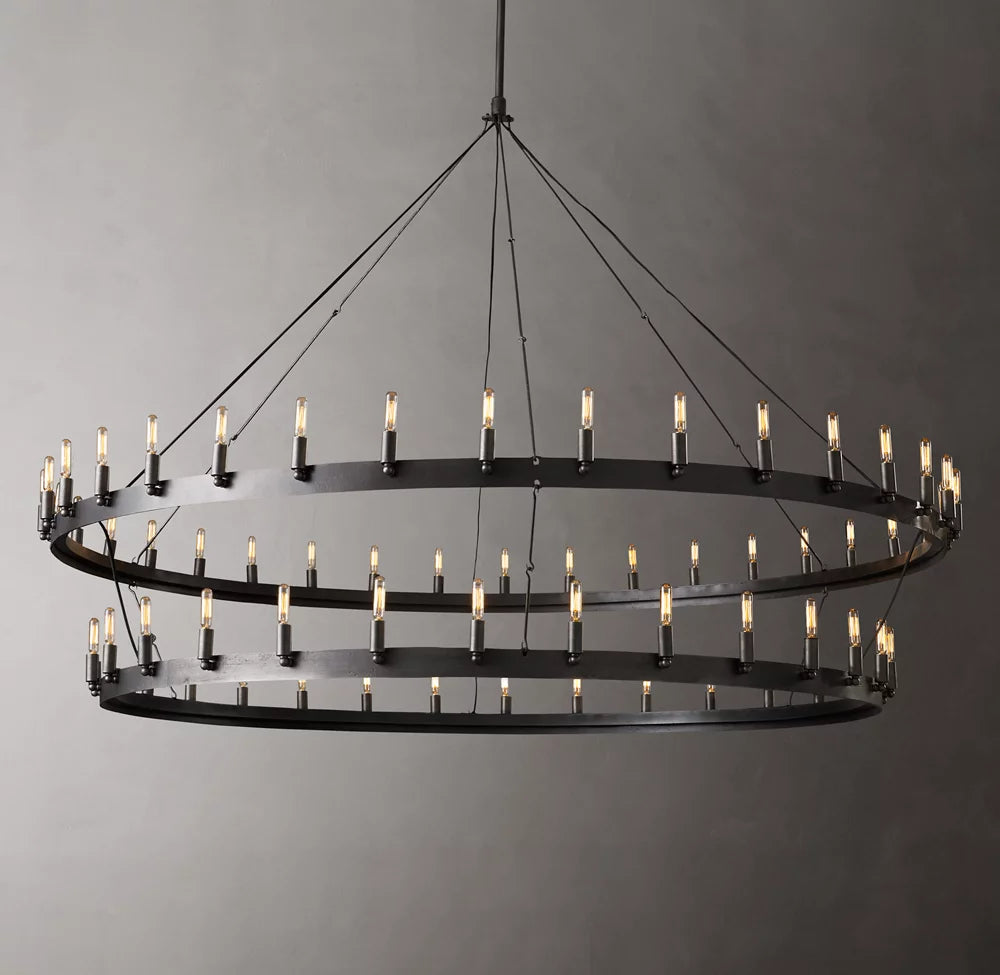 Foundry Crown Two-Tier Chandelier