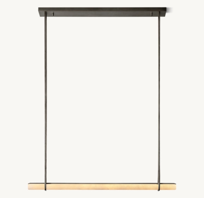 Luminara Alabaster Bar LED Chandelier