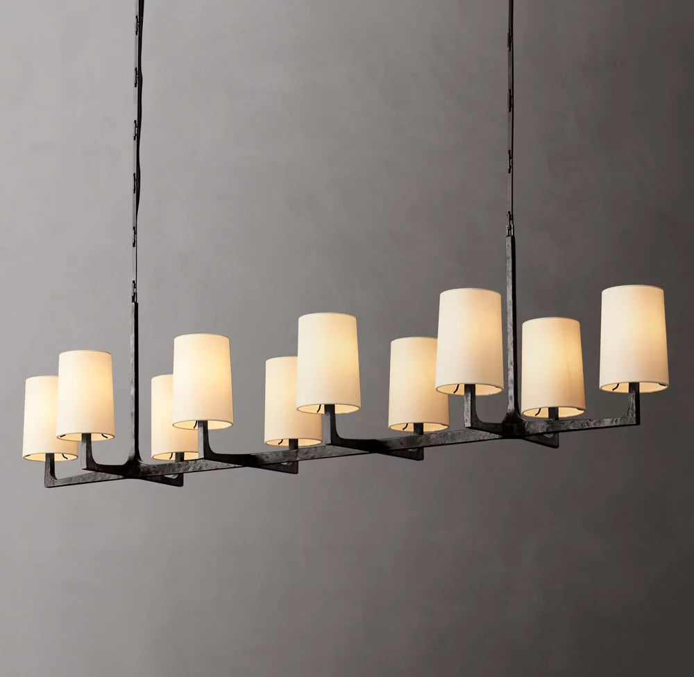 Alderline Linen Shade Chandelier