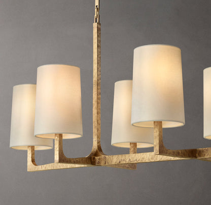 Alderline Linen Shade Chandelier