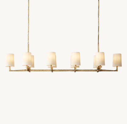 Alderline Linen Shade Chandelier