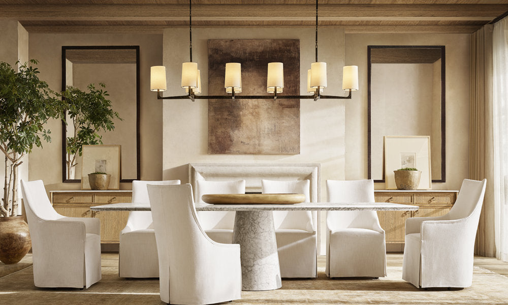Alderline Linen Shade Chandelier