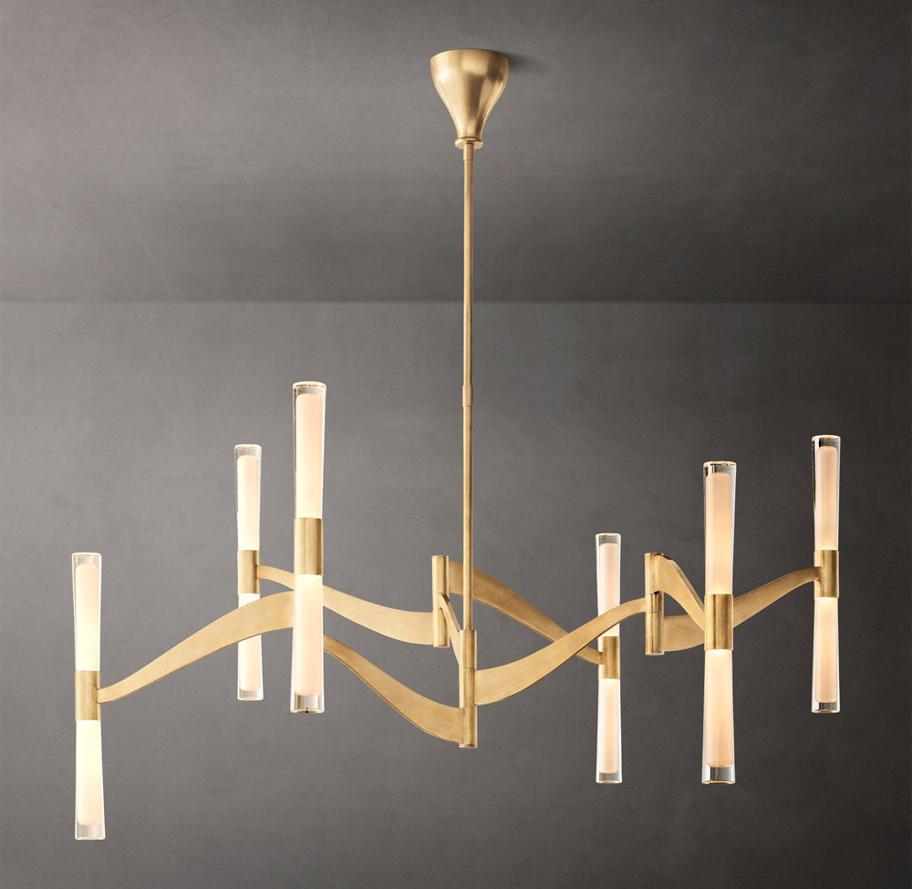 Arclume Etched Glass LED Chandelier