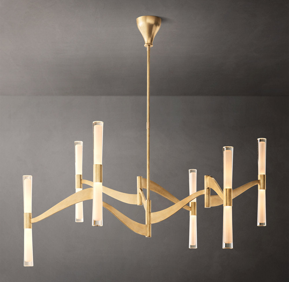 Arclume Etched Glass LED Chandelier