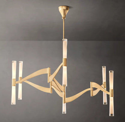 Arclume Etched Glass LED Chandelier