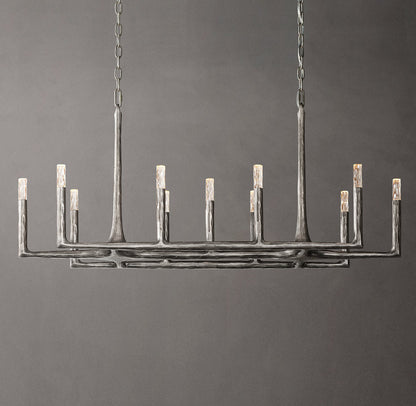 Arden Forge Faceted Glass Linear Chandelier