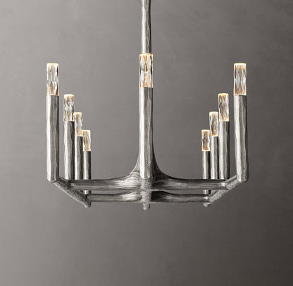 Arden Forge Faceted Glass Linear Chandelier