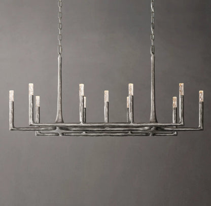 Arden Forge Faceted Glass Linear Chandelier
