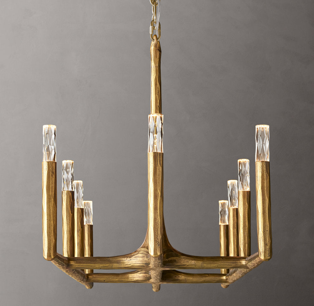 Arden Forge Faceted Glass Linear Chandelier
