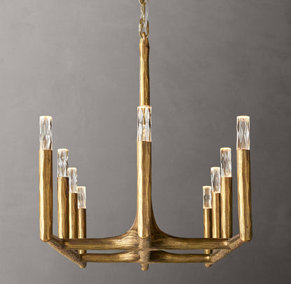 Arden Forge Faceted Glass Linear Chandelier