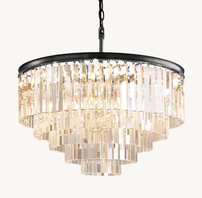 Asterion K9 Prism Tiered Chandelier