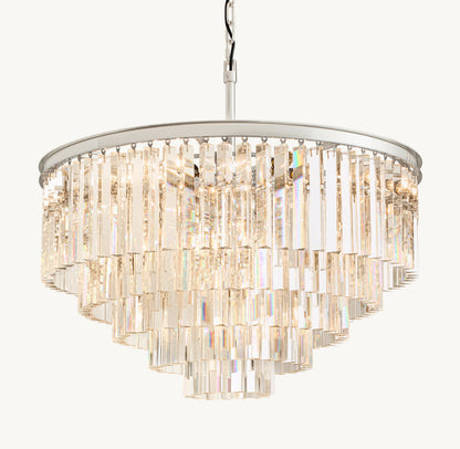 Asterion K9 Prism Tiered Chandelier