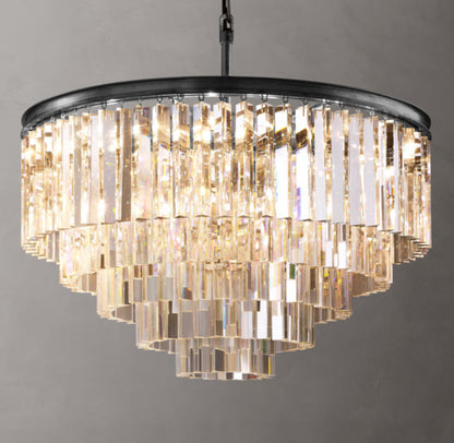 Asterion K9 Prism Tiered Chandelier