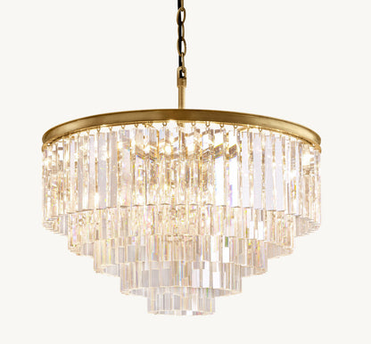 Asterion K9 Prism Tiered Chandelier