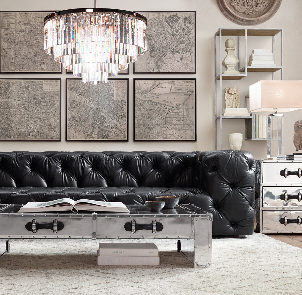 Asterion K9 Prism Tiered Chandelier