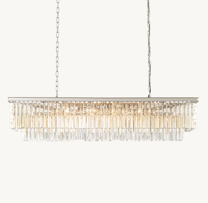 Astoria Deco Prism Linear Chandelier
