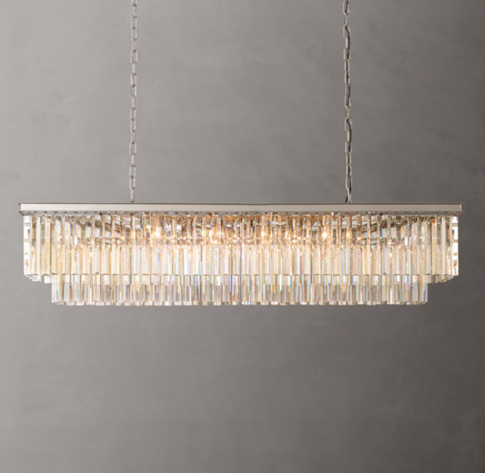 Astoria Deco Prism Linear Chandelier