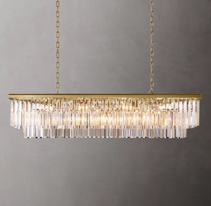 Astoria Deco Prism Linear Chandelier
