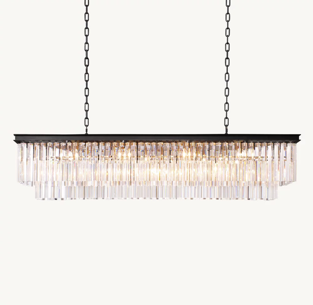Astoria Deco Prism Linear Chandelier