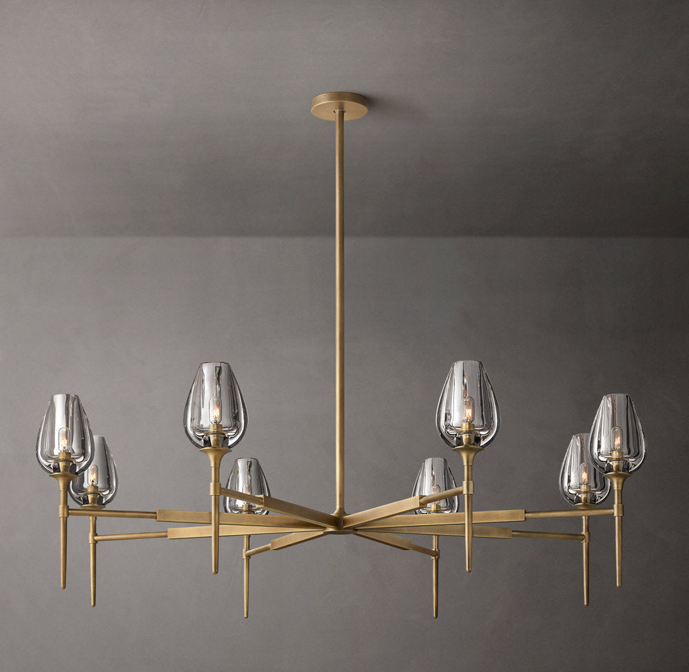 Aurelia Crystal Petal Ring Chandelier