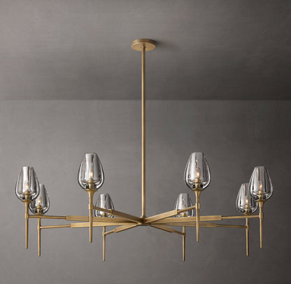 Aurelia Crystal Petal Ring Chandelier