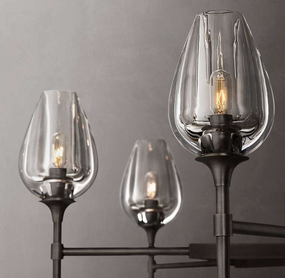 Aurelia Crystal Petal Ring Chandelier