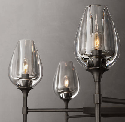 Aurelia Crystal Petal Ring Chandelier