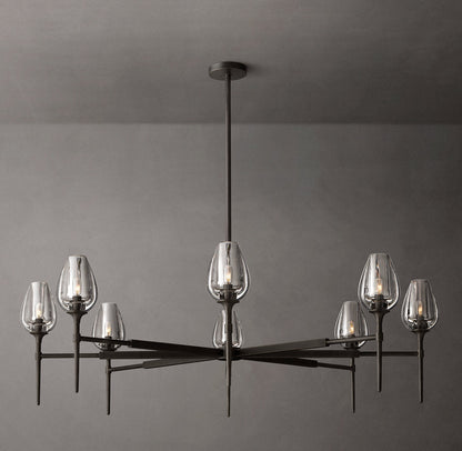 Aurelia Crystal Petal Ring Chandelier