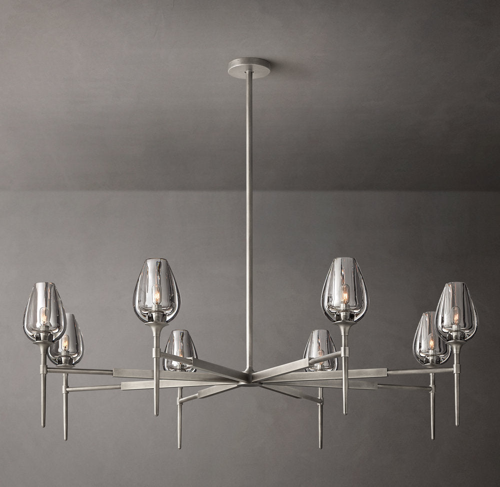Aurelia Crystal Petal Ring Chandelier