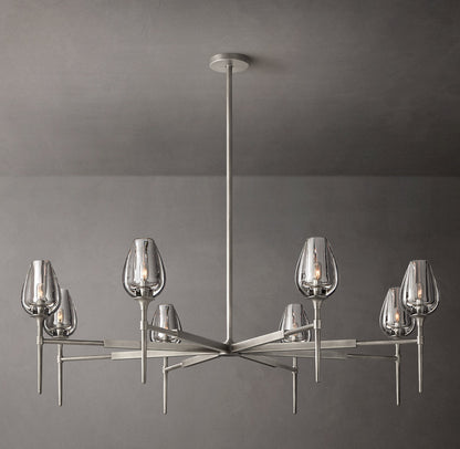 Aurelia Crystal Petal Ring Chandelier