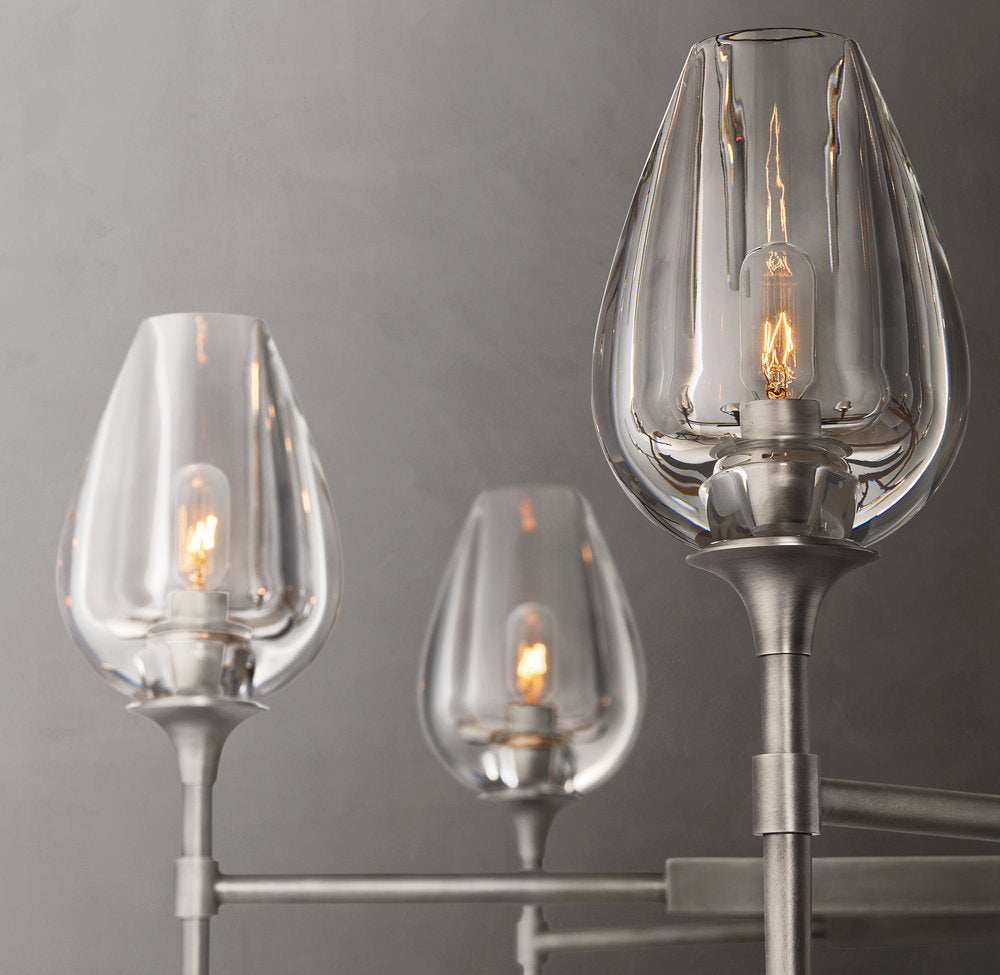 Aurelia Crystal Petal Ring Chandelier