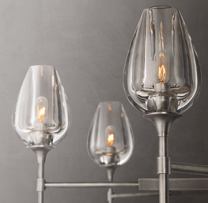 Aurelia Crystal Petal Ring Chandelier