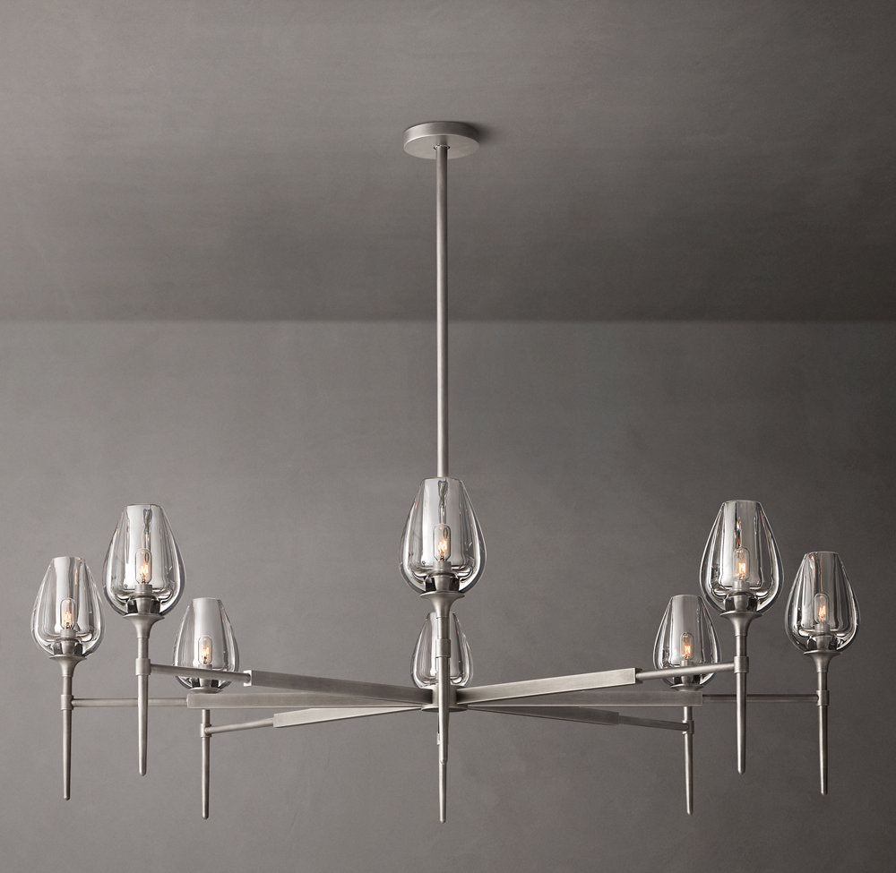 Aurelia Crystal Petal Ring Chandelier