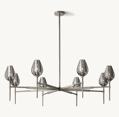 Aurelia Crystal Petal Ring Chandelier