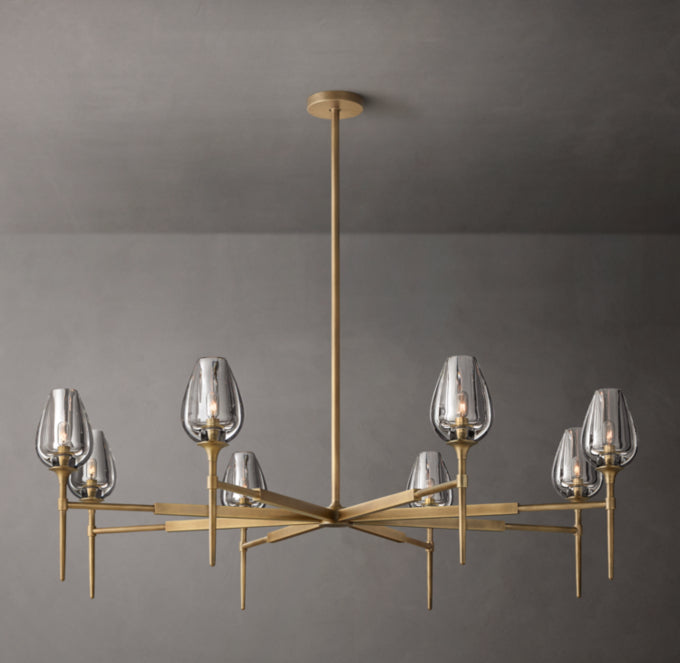 Aurelia Crystal Petal Ring Chandelier