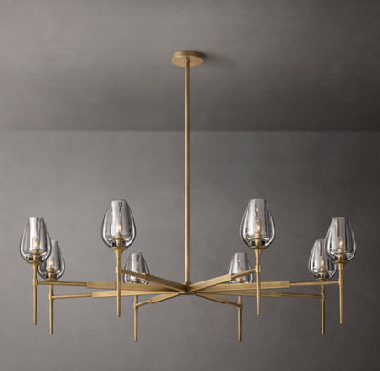 Aurelia Crystal Petal Ring Chandelier