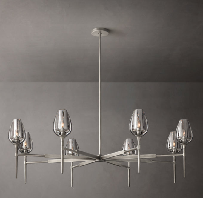 Aurelia Crystal Petal Ring Chandelier