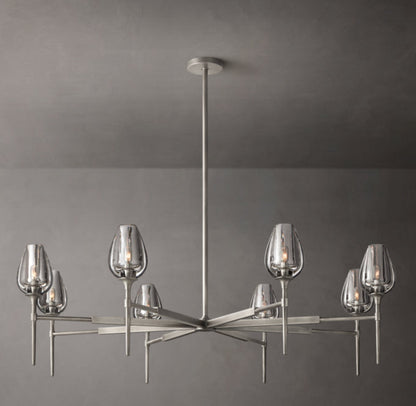 Aurelia Crystal Petal Ring Chandelier