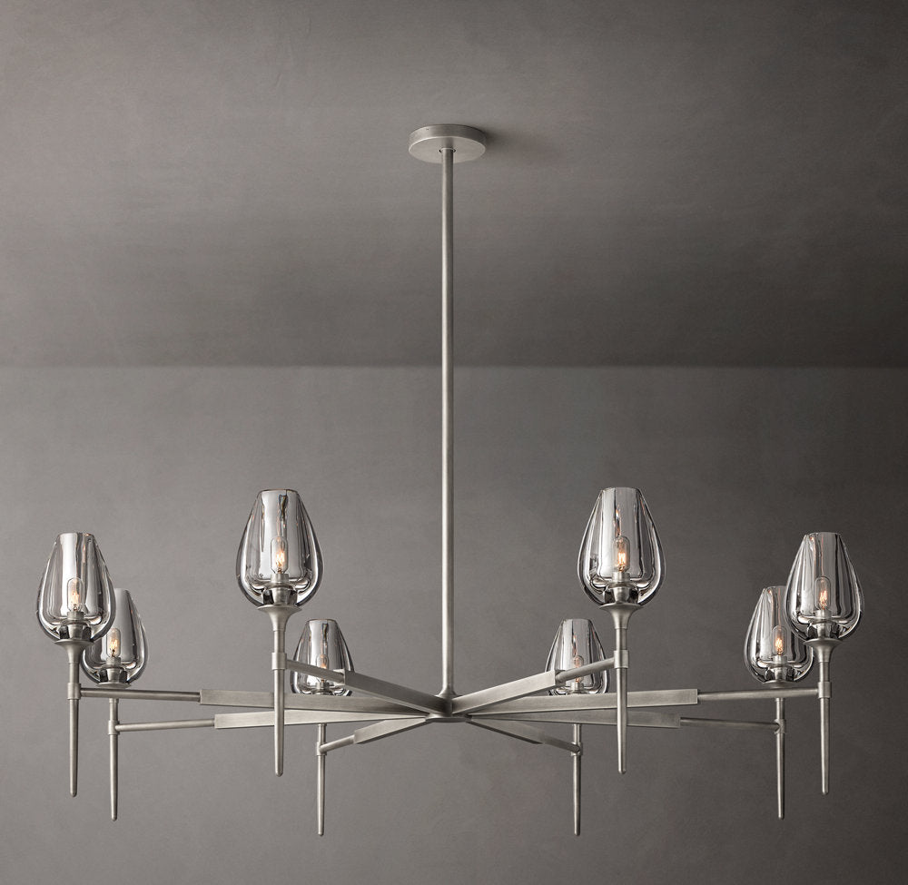 Aurelia Crystal Petal Ring Chandelier