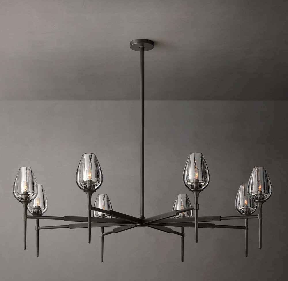 Aurelia Crystal Petal Ring Chandelier