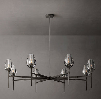 Aurelia Crystal Petal Ring Chandelier