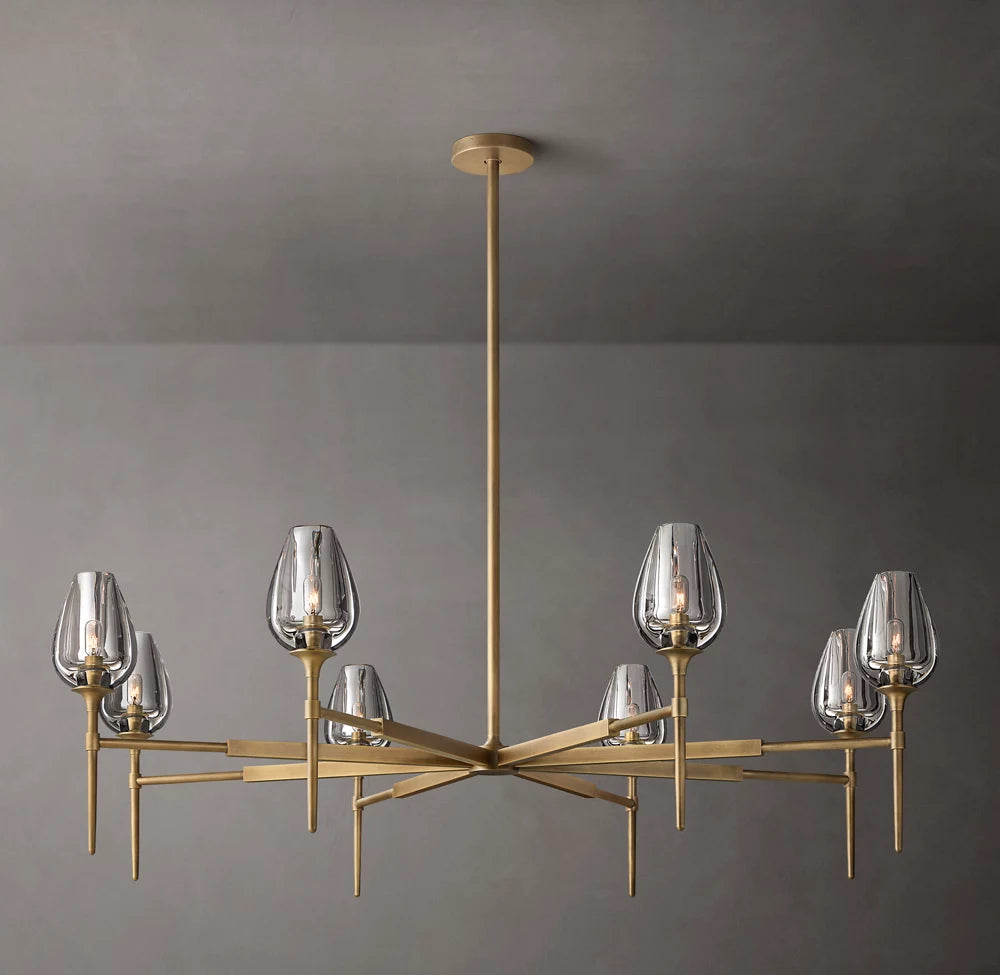 Aurelia Crystal Petal Ring Chandelier