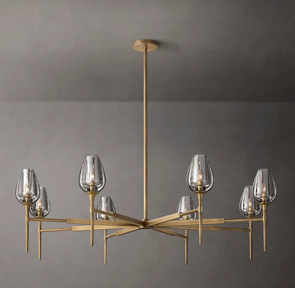 Aurelia Crystal Petal Ring Chandelier