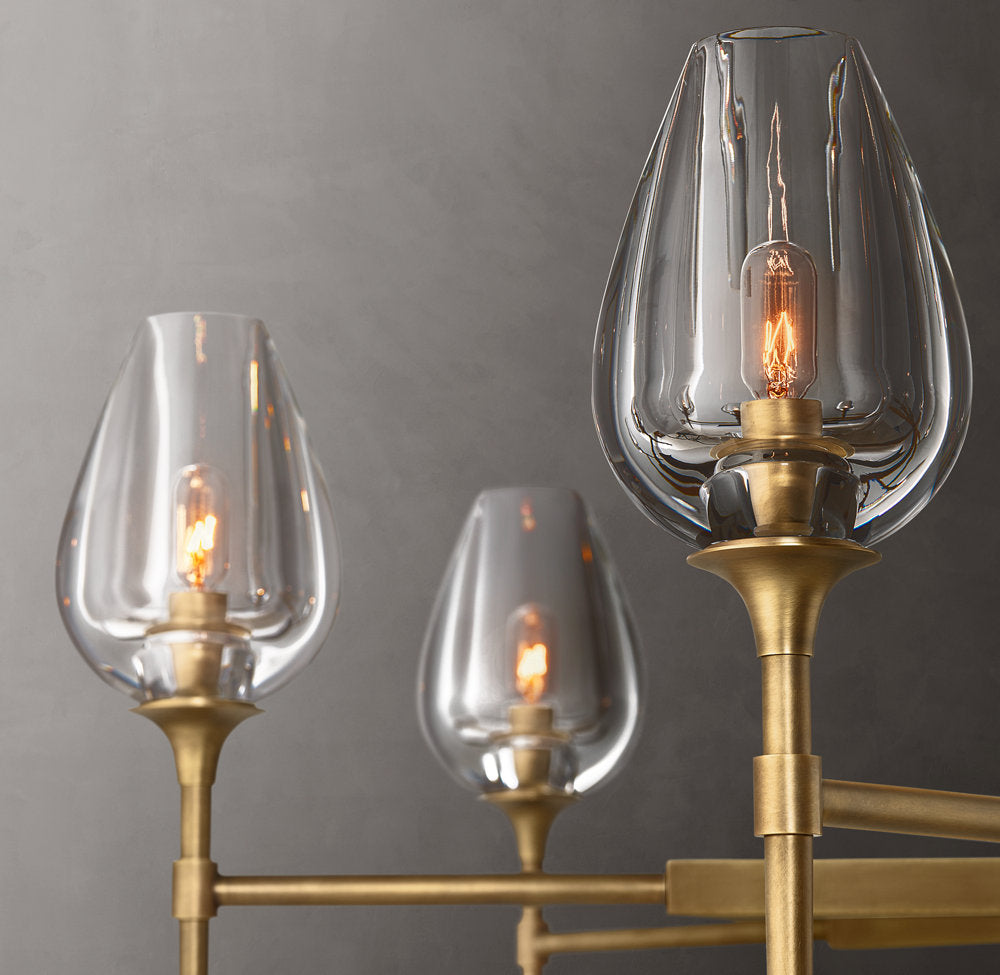 Aurelia Crystal Petal Ring Chandelier
